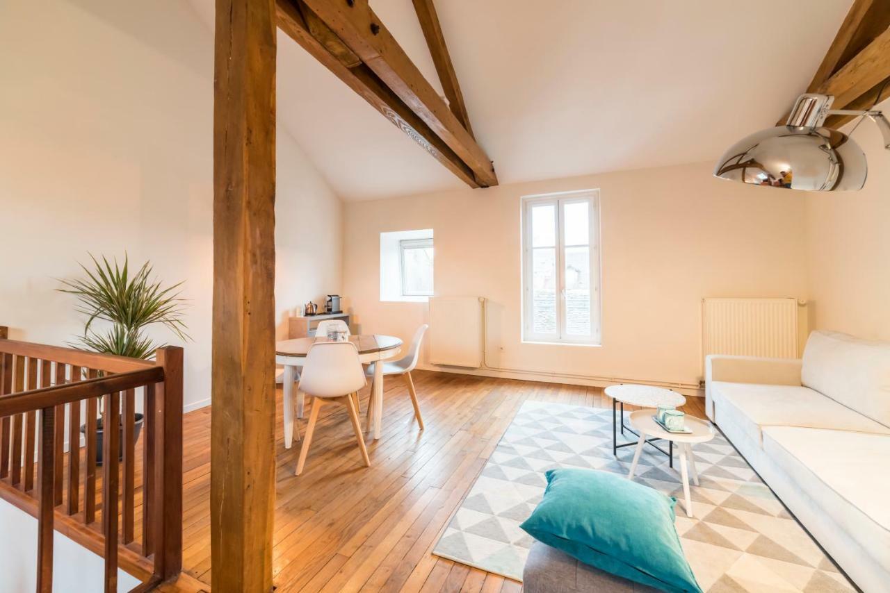 Ferienwohnung Newcenter Duplex Auxerre Exterior foto